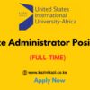 Office Administrator Position at USIU