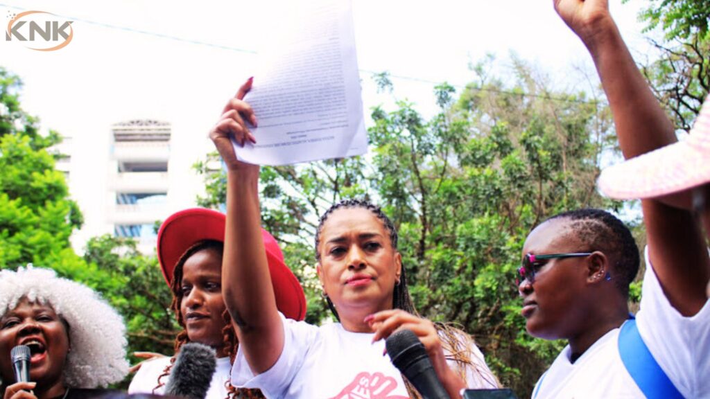 Esther Passaris Escorted to Safety Amidst Activist Uproar Amid Femicide Protest